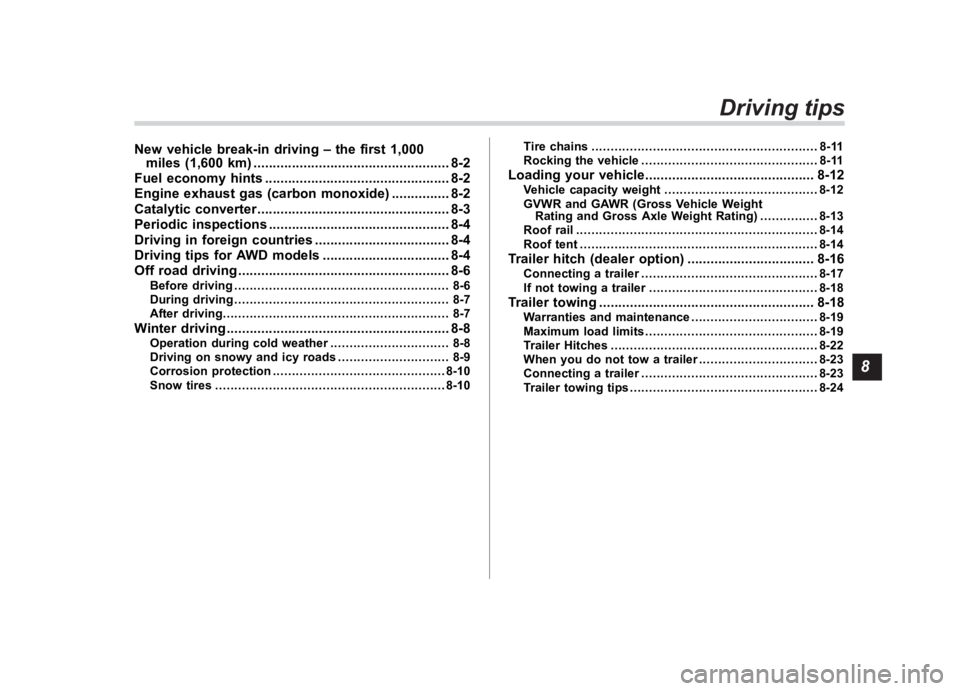 SUBARU CROSSTREK 2021  Owners Manual �������
