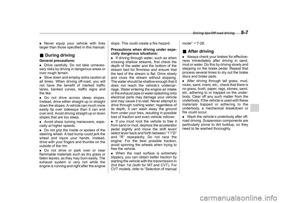 SUBARU CROSSTREK 2021  Owners Manual �������
