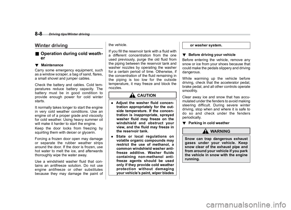 SUBARU CROSSTREK 2021  Owners Manual �������
