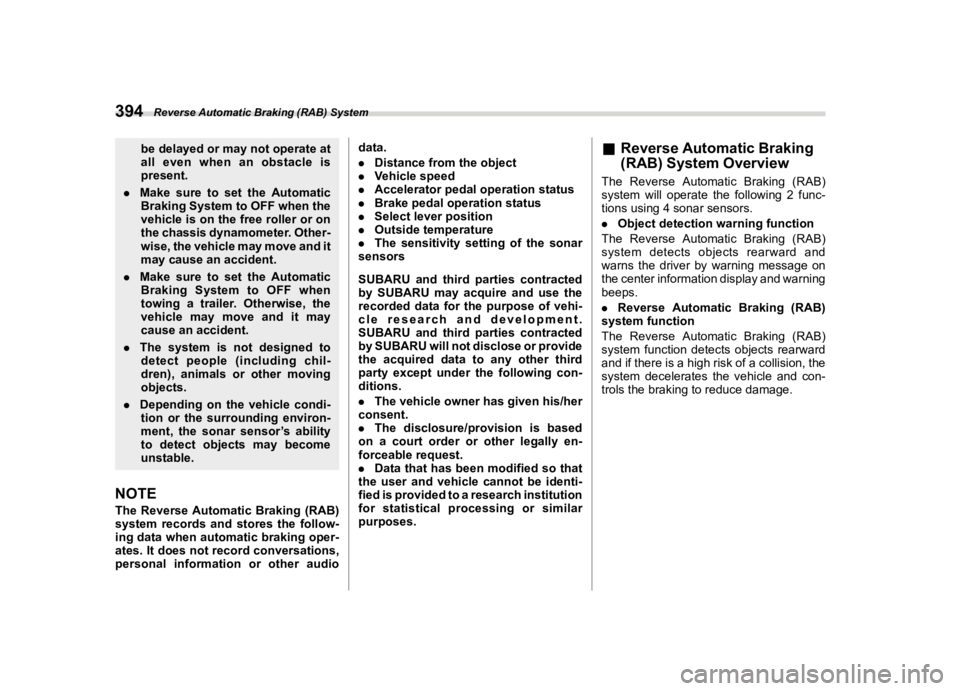 SUBARU LEGACY 2021  Owners Manual �������
