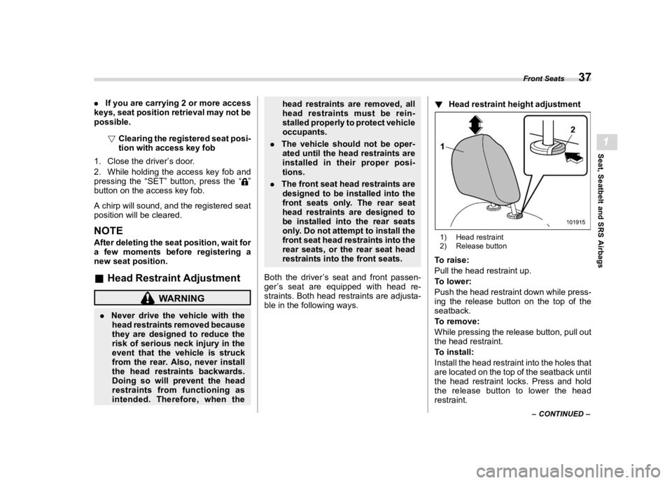 SUBARU LEGACY 2021 Service Manual ������
