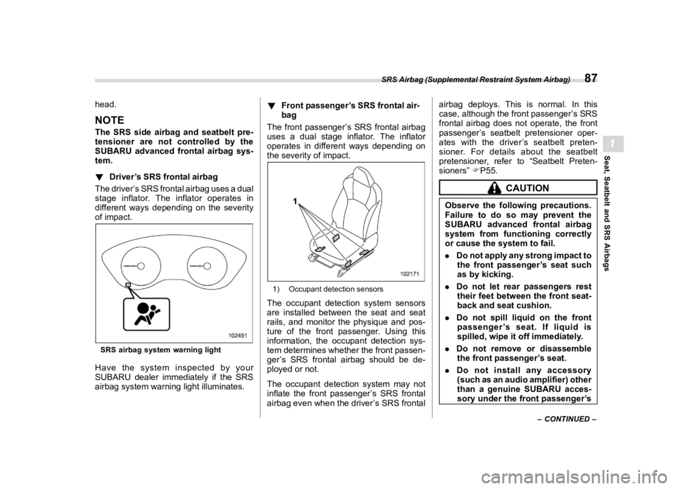 SUBARU LEGACY 2021  Owners Manual ������

