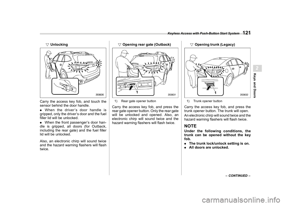 SUBARU LEGACY 2020  Owners Manual �������
