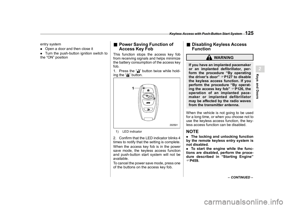 SUBARU LEGACY 2020  Owners Manual �������
