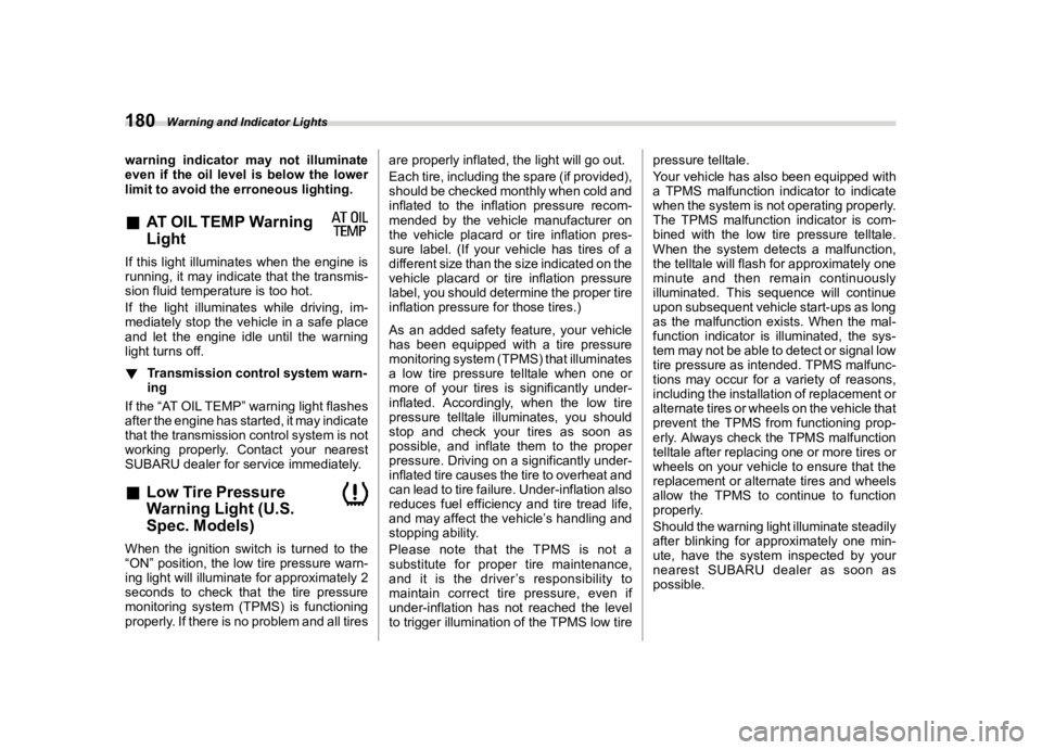 SUBARU OUTBACK 2020  Owners Manual �������
