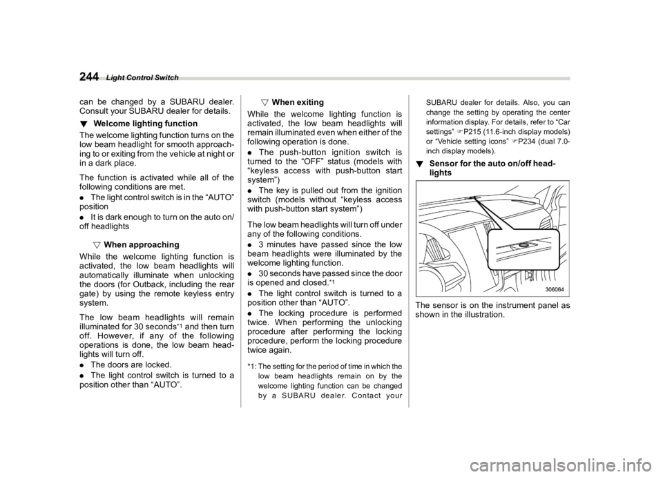 SUBARU LEGACY 2020  Owners Manual �������
