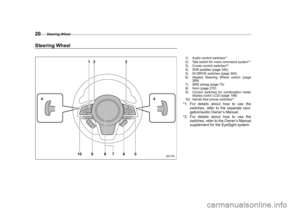 SUBARU LEGACY 2020 Owners Manual ������
