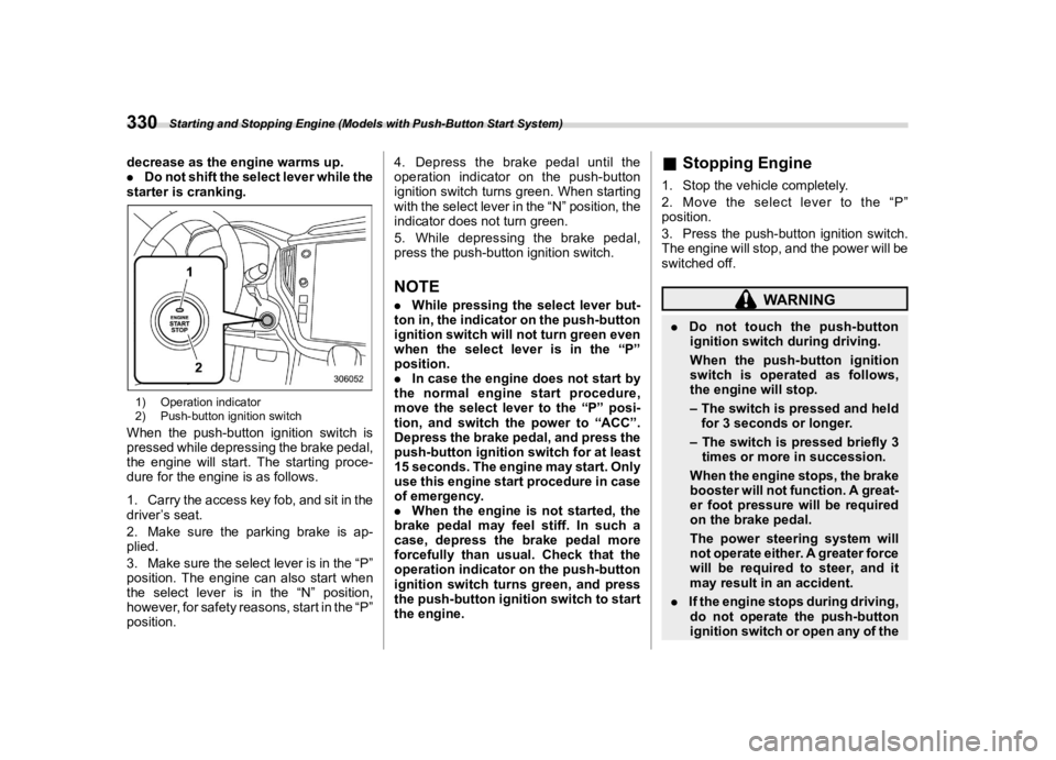 SUBARU LEGACY 2020  Owners Manual �������
