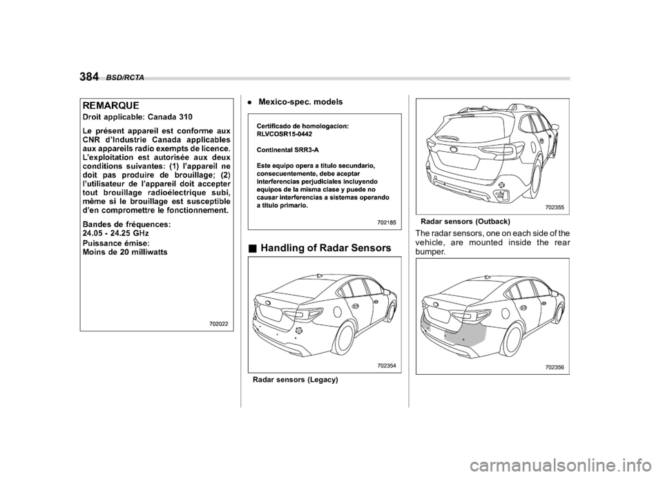 SUBARU LEGACY 2020  Owners Manual �������
