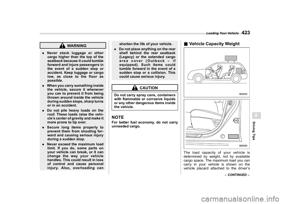 SUBARU OUTBACK 2020  Owners Manual �������
