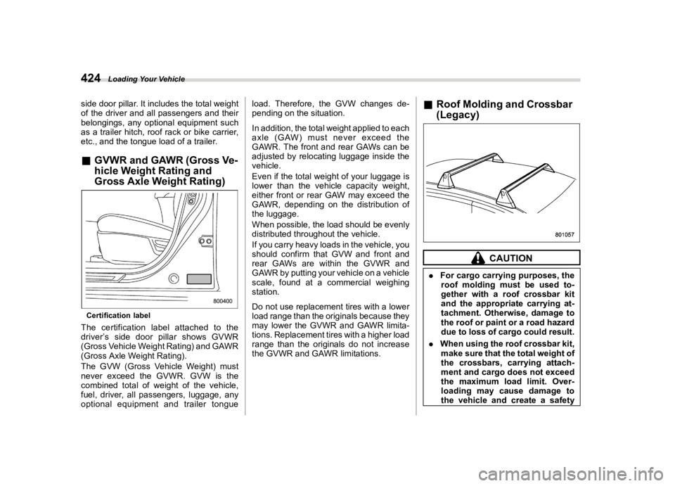 SUBARU OUTBACK 2020  Owners Manual �������
