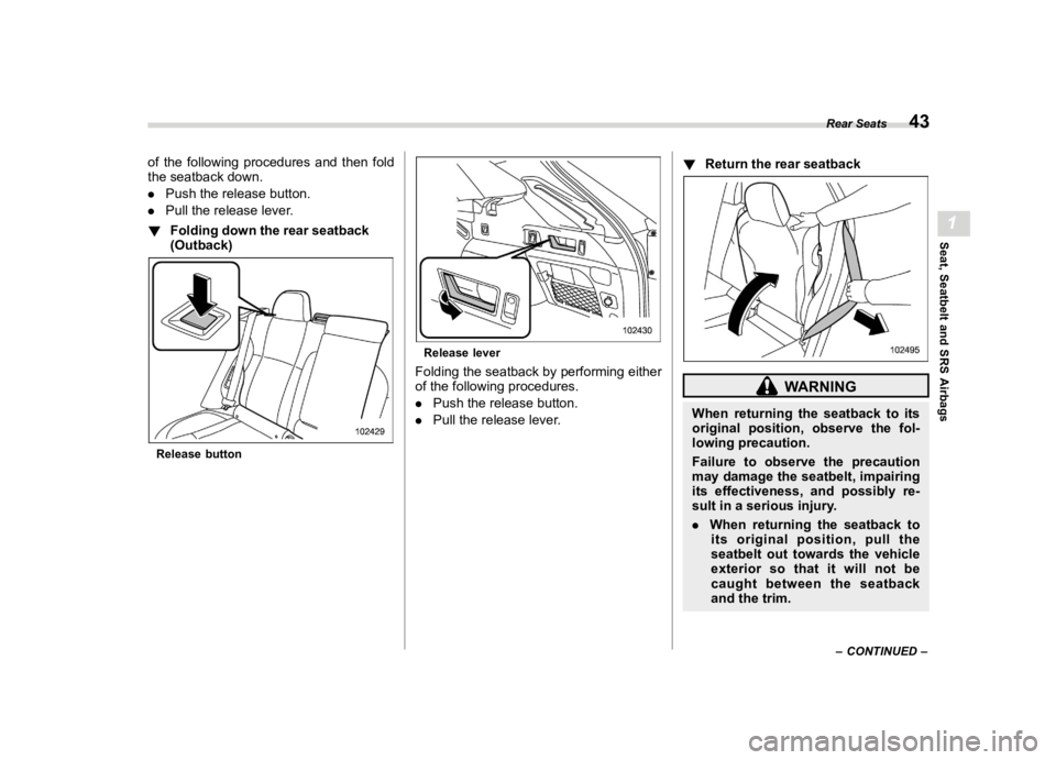 SUBARU LEGACY 2020 Service Manual ������
