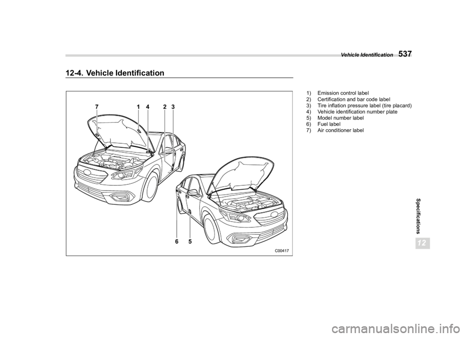 SUBARU LEGACY 2020  Owners Manual �������
