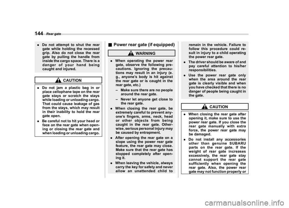 SUBARU FORESTER 2020  Owners Manual �������
