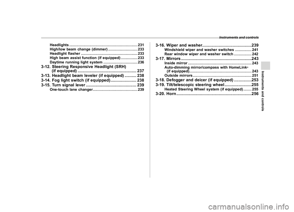 SUBARU FORESTER 2020  Owners Manual �������
