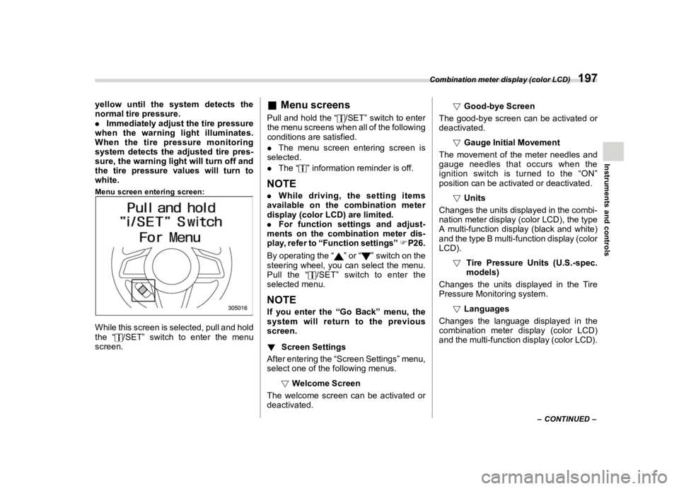 SUBARU FORESTER 2020  Owners Manual �������
