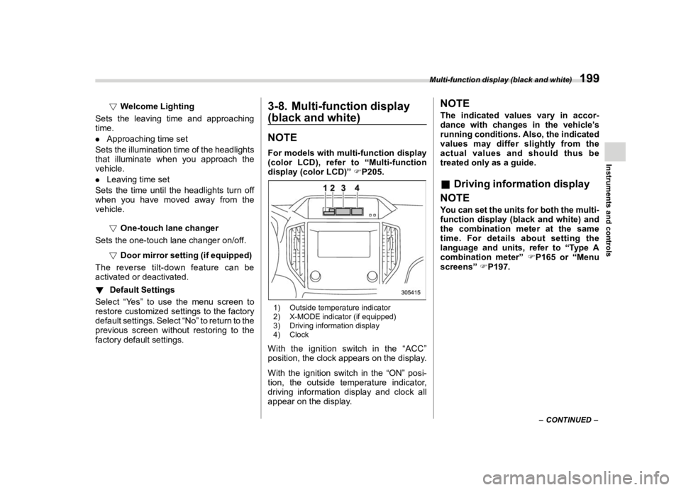 SUBARU FORESTER 2020  Owners Manual �������
