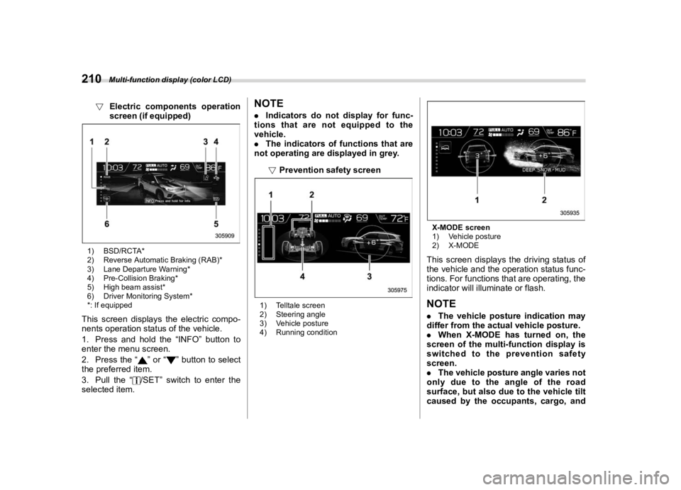 SUBARU FORESTER 2020  Owners Manual �������
