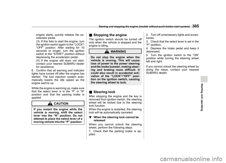 SUBARU FORESTER 2020  Owners Manual �������
