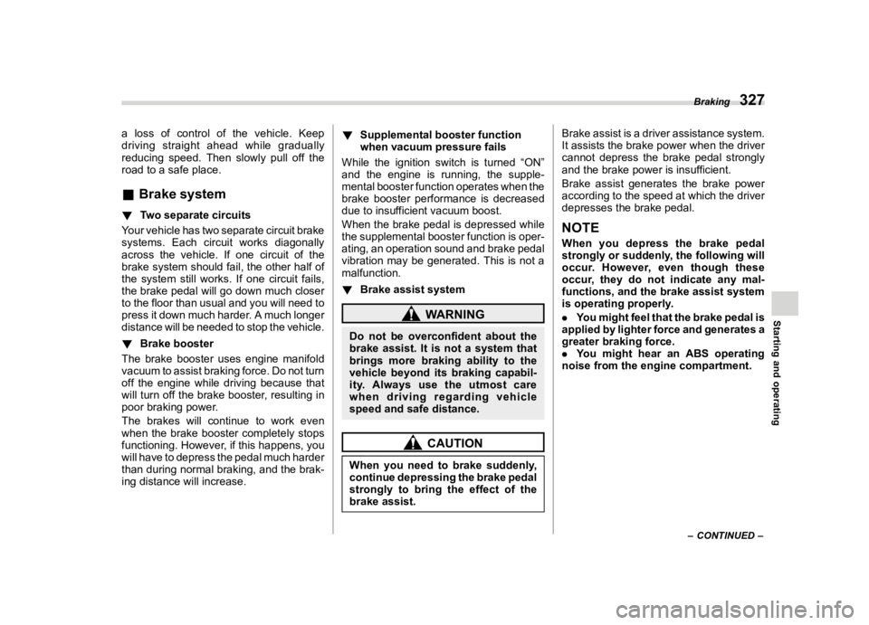 SUBARU FORESTER 2020  Owners Manual �������
