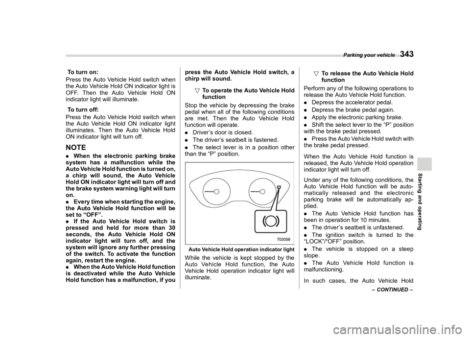 SUBARU FORESTER 2020  Owners Manual �������
