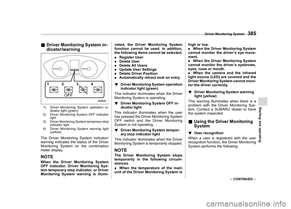 SUBARU FORESTER 2020  Owners Manual �������
