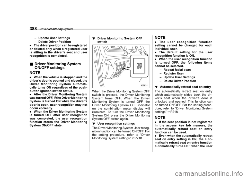 SUBARU FORESTER 2020  Owners Manual �������
