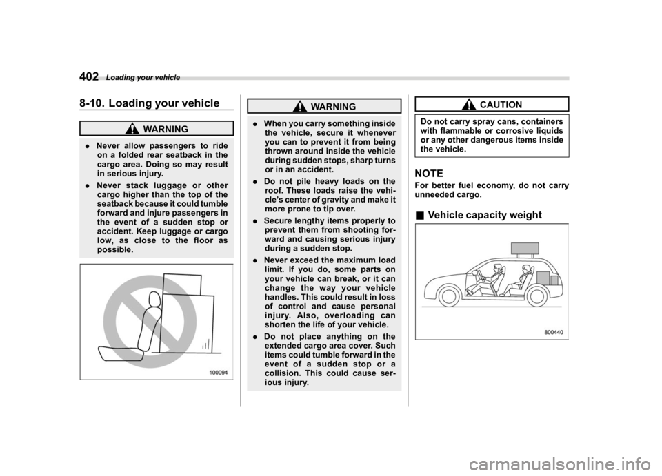 SUBARU FORESTER 2020  Owners Manual �������

