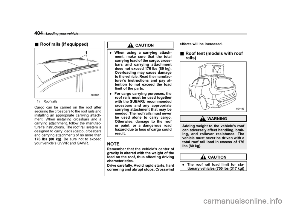 SUBARU FORESTER 2020  Owners Manual �������
