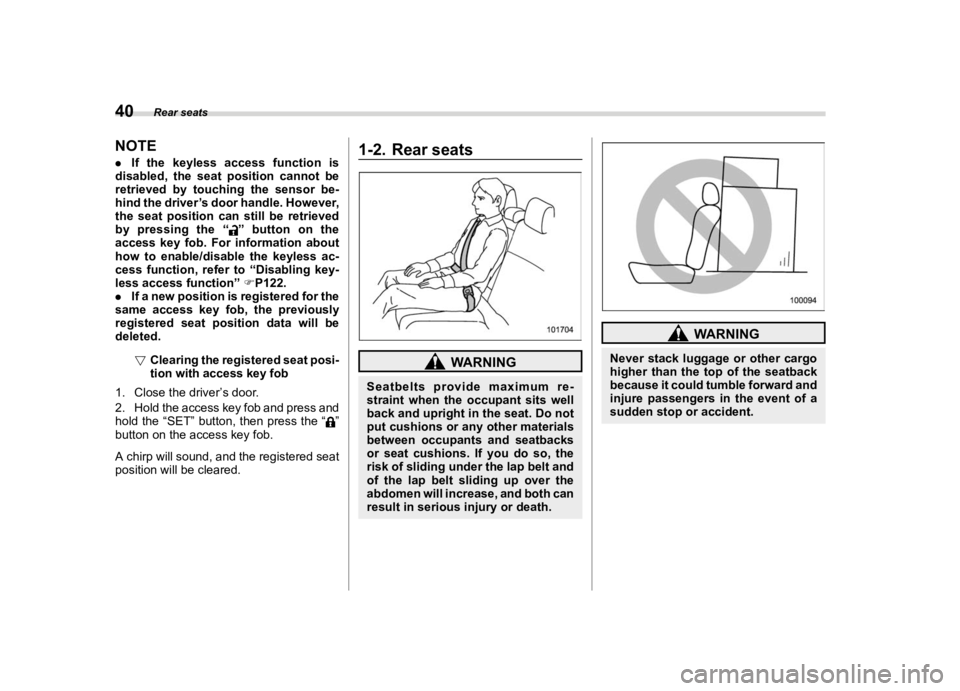 SUBARU FORESTER 2020 Service Manual ������

