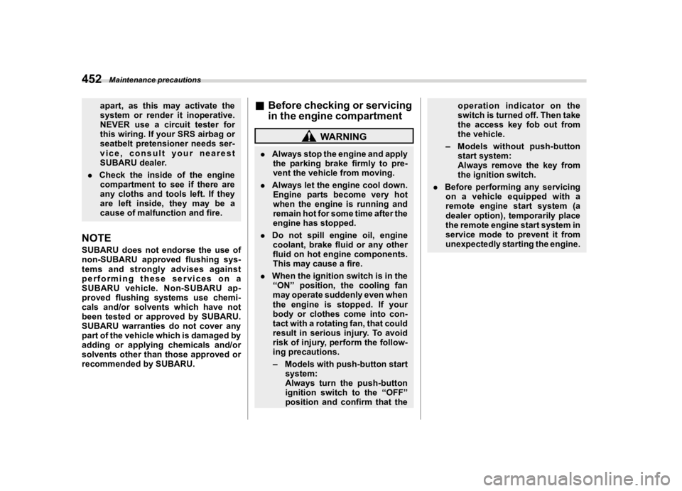 SUBARU FORESTER 2020  Owners Manual �������
