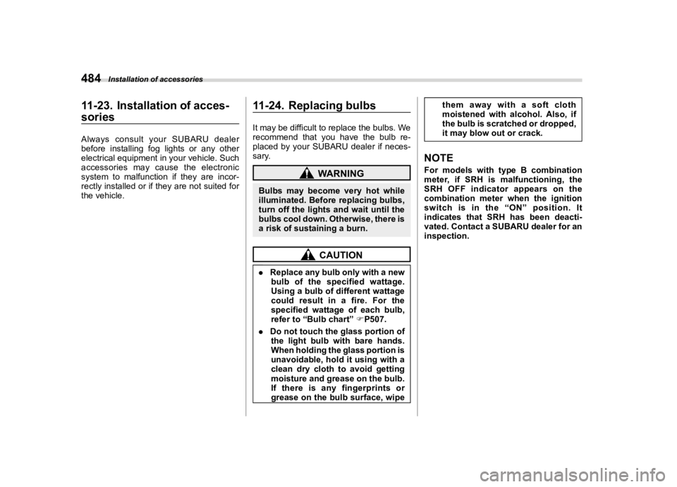 SUBARU FORESTER 2020  Owners Manual �������
