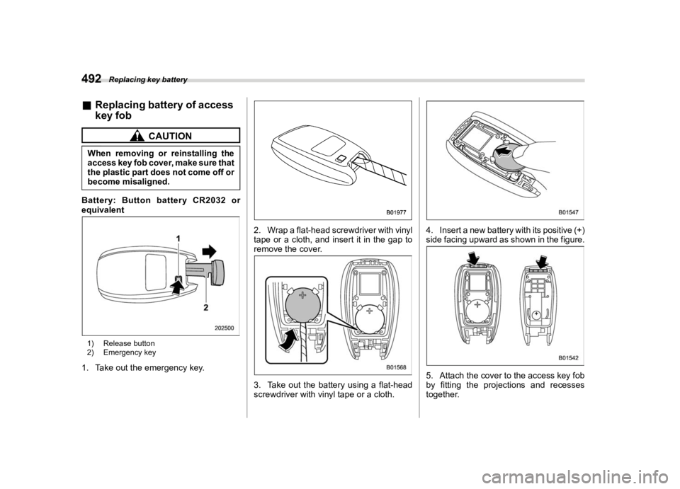 SUBARU FORESTER 2020  Owners Manual �������
