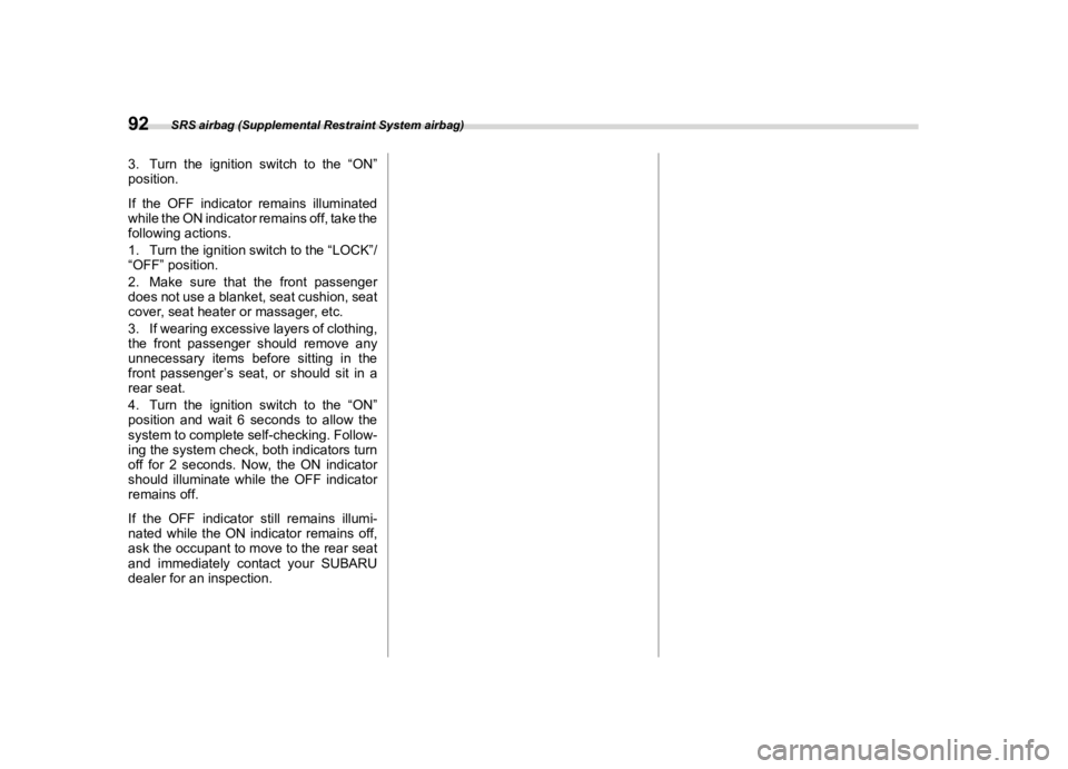 SUBARU FORESTER 2020  Owners Manual ������
