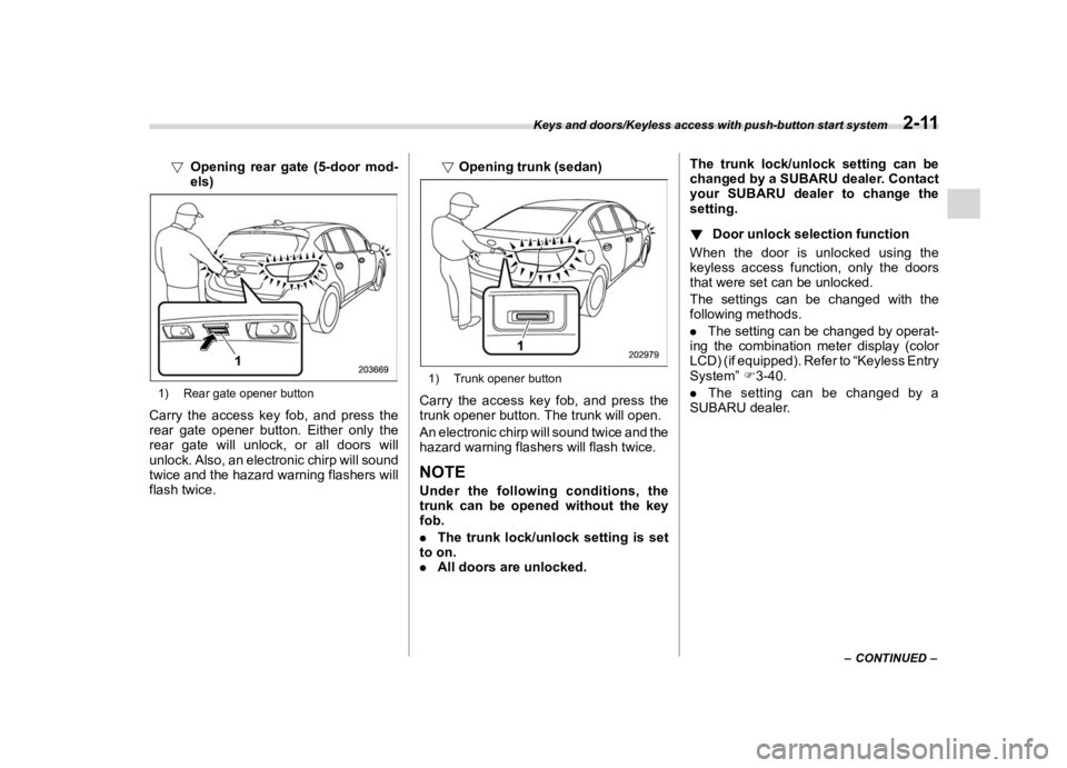 SUBARU IMPREZA 2020  Owners Manual �������
