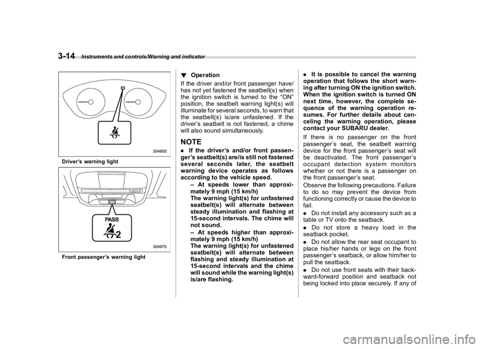 SUBARU IMPREZA 2020  Owners Manual �������
