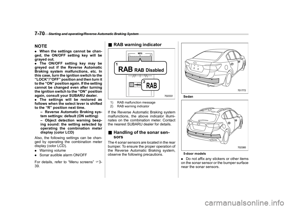 SUBARU IMPREZA 2020  Owners Manual �������
