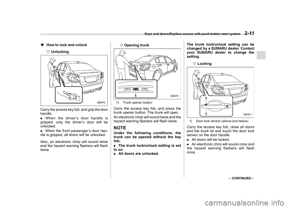 SUBARU WRX 2020  Owners Manual �������

