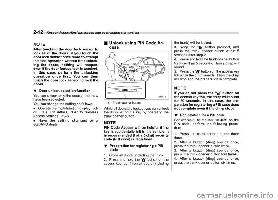 SUBARU WRX 2020  Owners Manual �������

