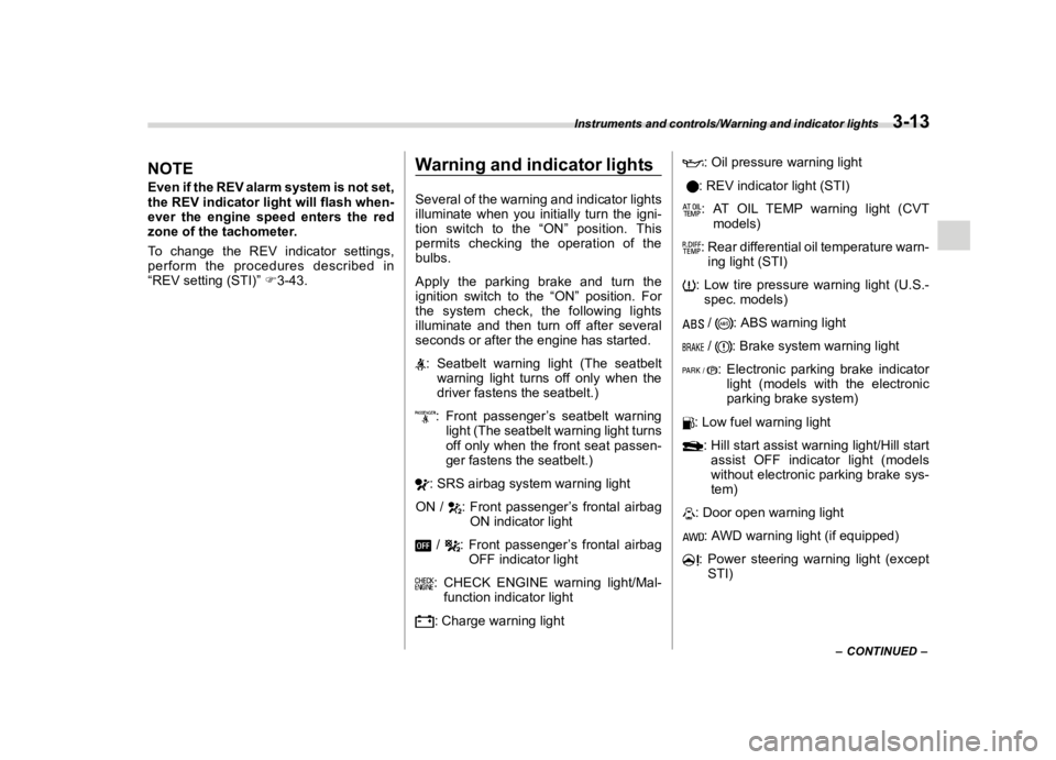 SUBARU WRX 2020  Owners Manual �������

