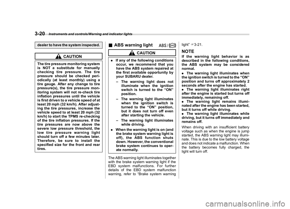 SUBARU WRX 2020  Owners Manual �������
