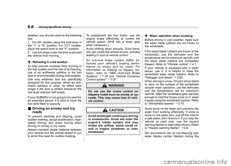 SUBARU WRX 2020  Owners Manual �������

