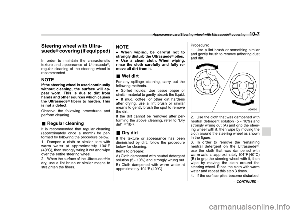 SUBARU WRX 2020  Owners Manual �������
