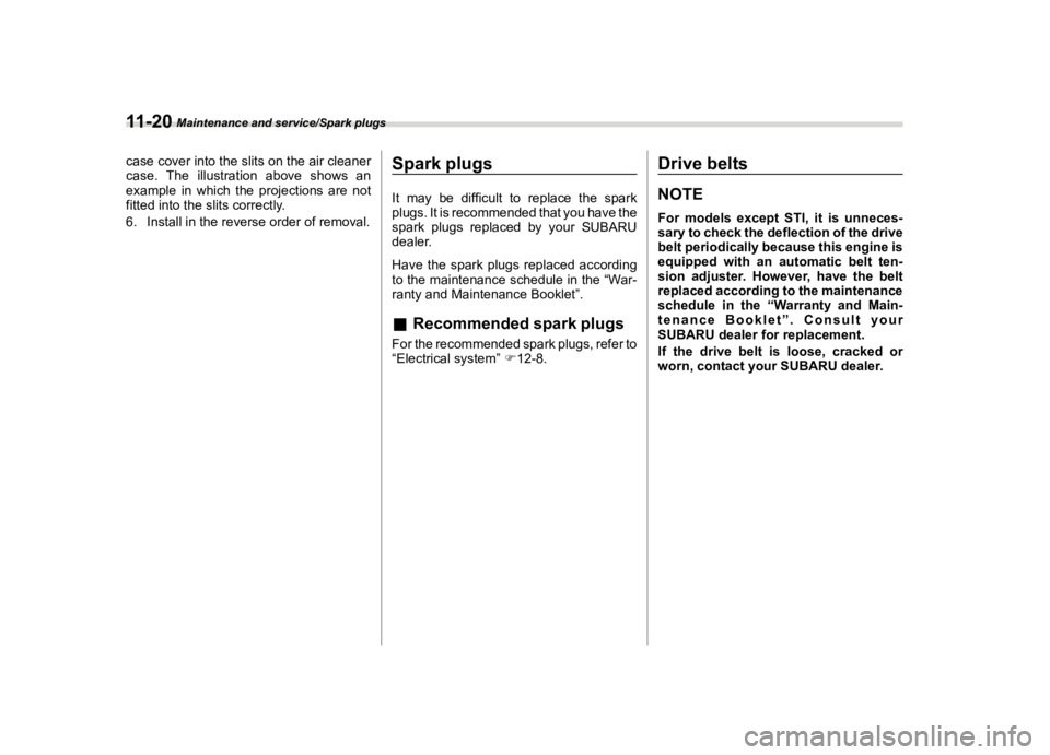 SUBARU WRX 2020  Owners Manual �������
