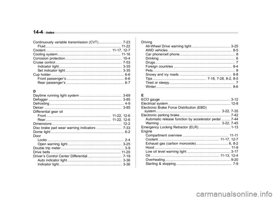 SUBARU WRX 2020  Owners Manual �����
