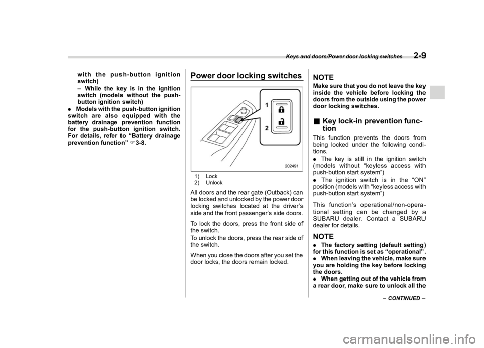 SUBARU LEGACY 2019  Owners Manual �������
