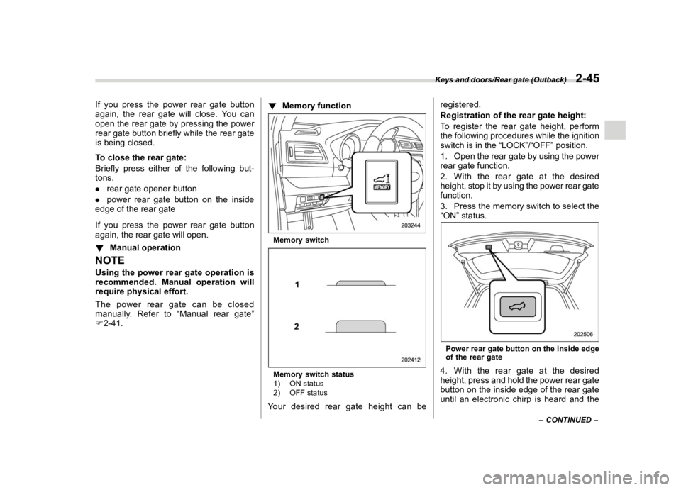 SUBARU LEGACY 2019  Owners Manual �������
