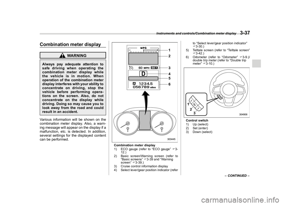 SUBARU LEGACY 2019  Owners Manual �������
