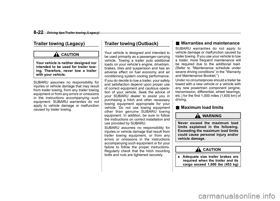 SUBARU OUTBACK 2019  Owners Manual �������
