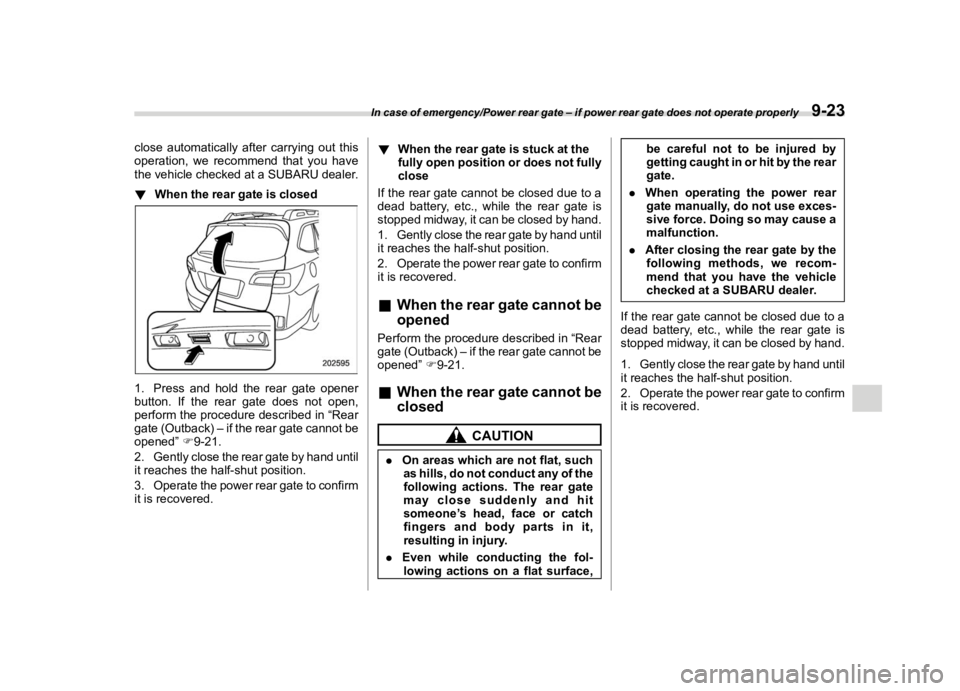 SUBARU OUTBACK 2019  Owners Manual �������
